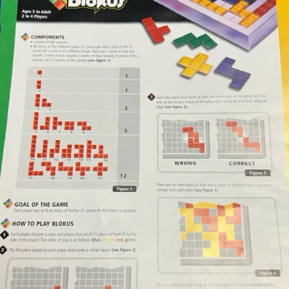 Blokus Game 2005 Educational Insights COMPLETE